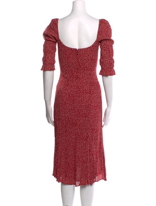 Reformation Printed Midi Length Dress