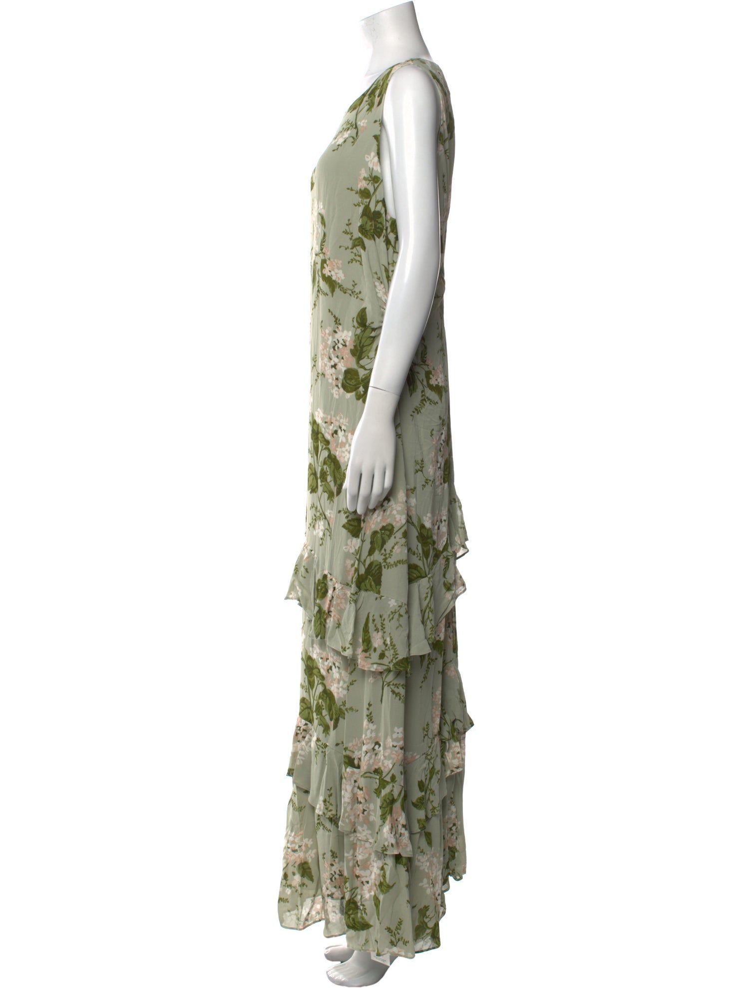 Reformation Floral Print Long Dress w/ Tags