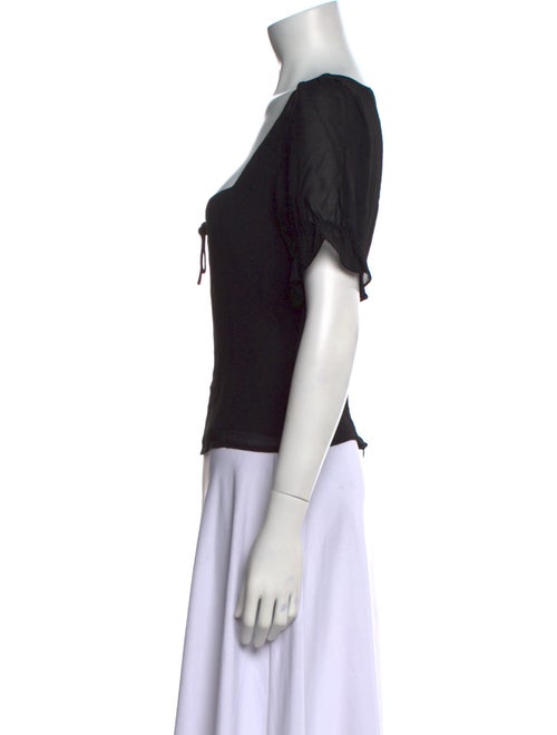 Reformation Square Neckline Short Sleeve Top