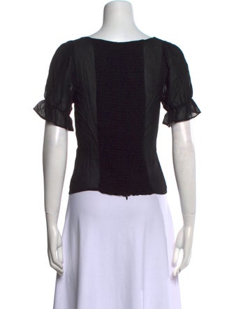 Reformation Square Neckline Short Sleeve Top