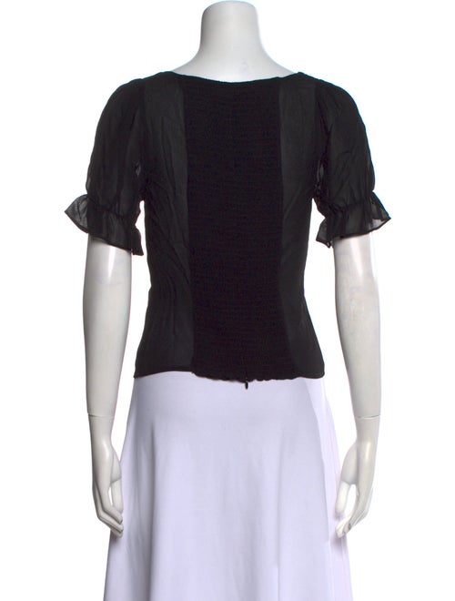 Reformation Square Neckline Short Sleeve Top