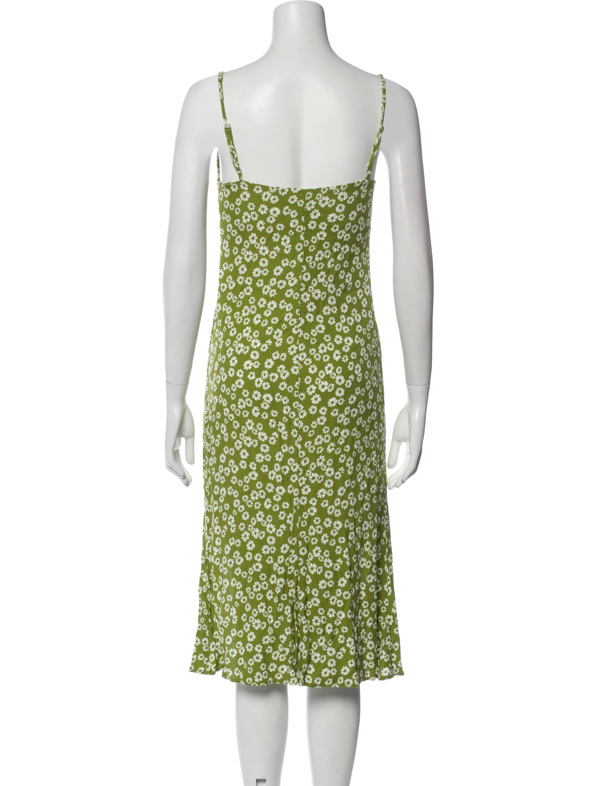 Reformation Floral Print Midi Length Dress