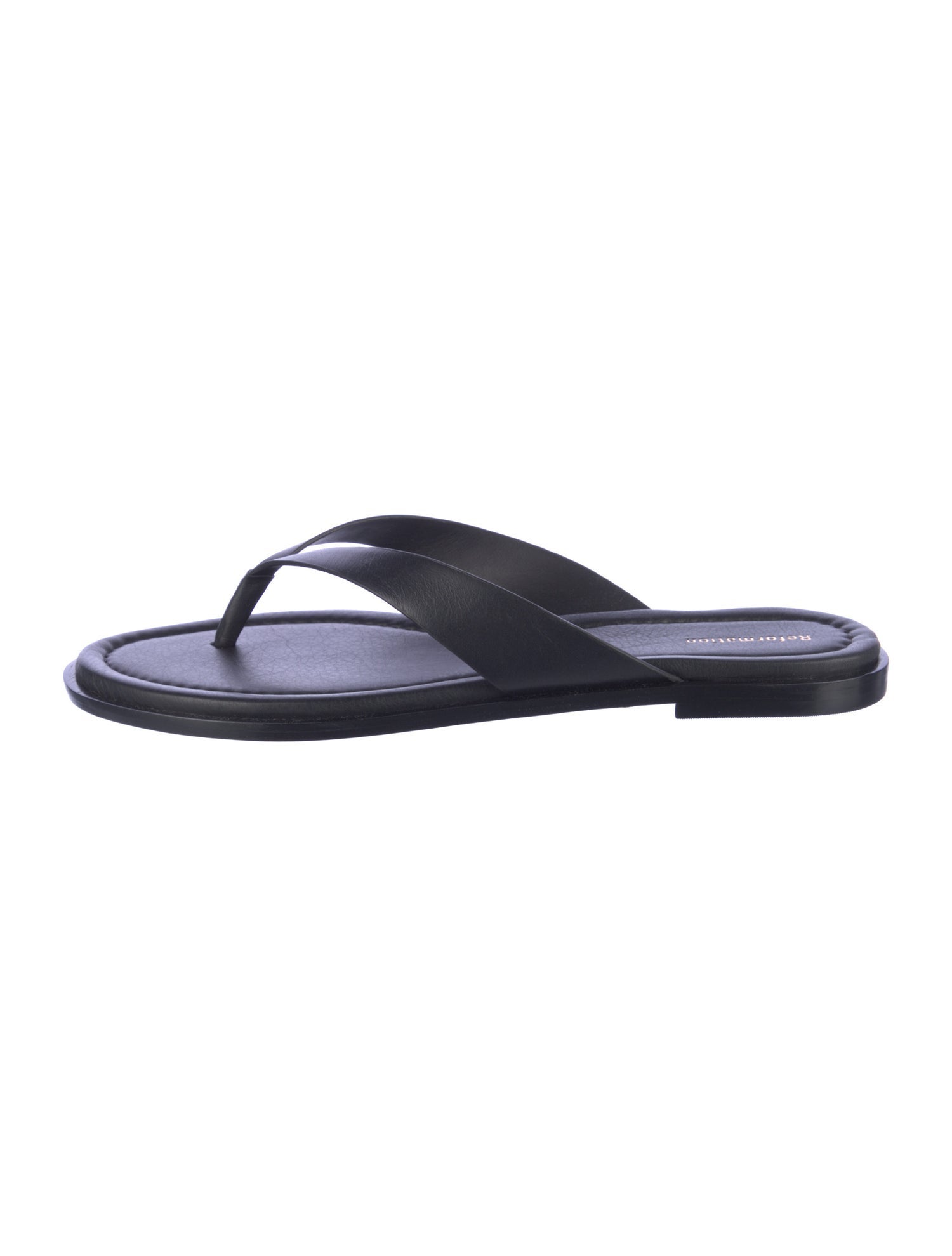 Reformation Leather Flip Flops w/ Tags