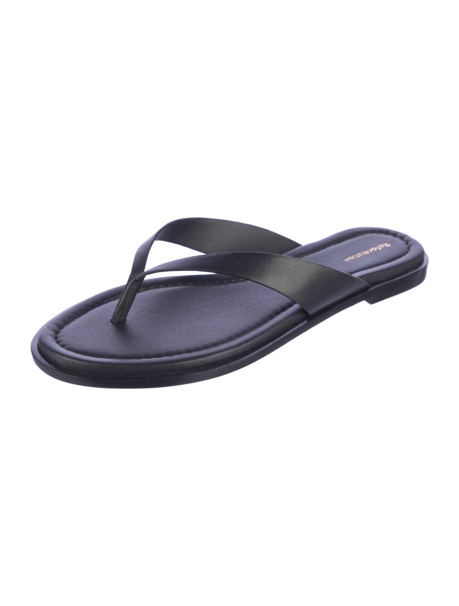 Reformation Leather Flip Flops w/ Tags