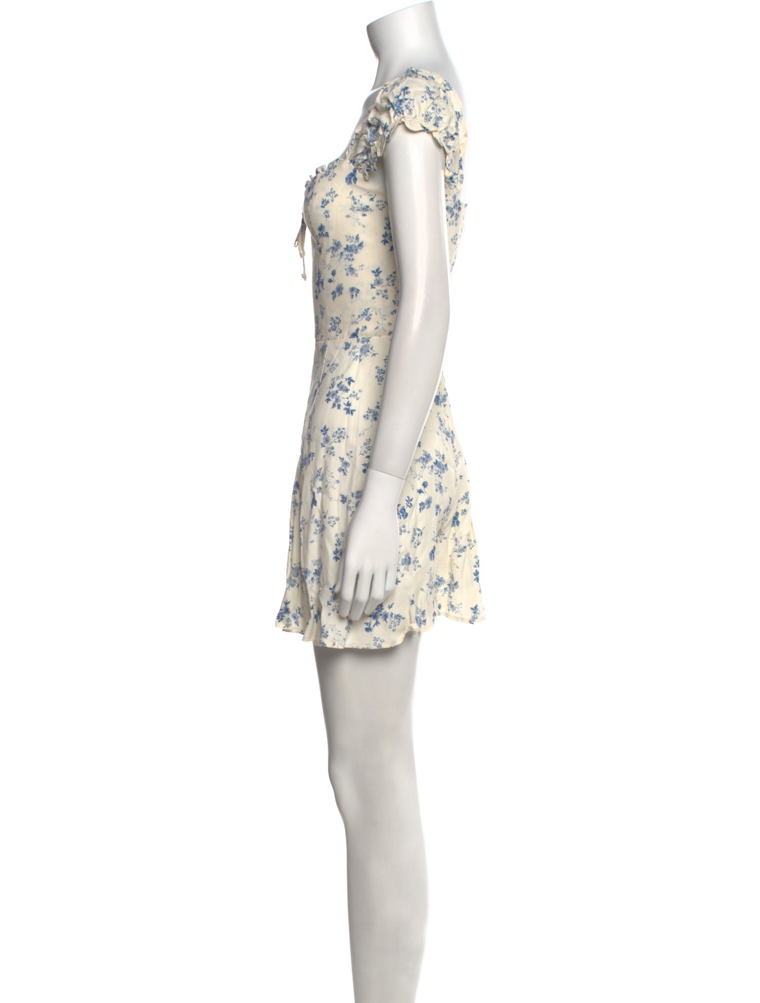 Reformation Floral Print Mini Dress