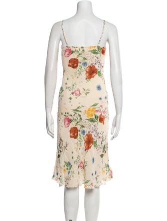 Reformation Floral Print Midi Length Dress