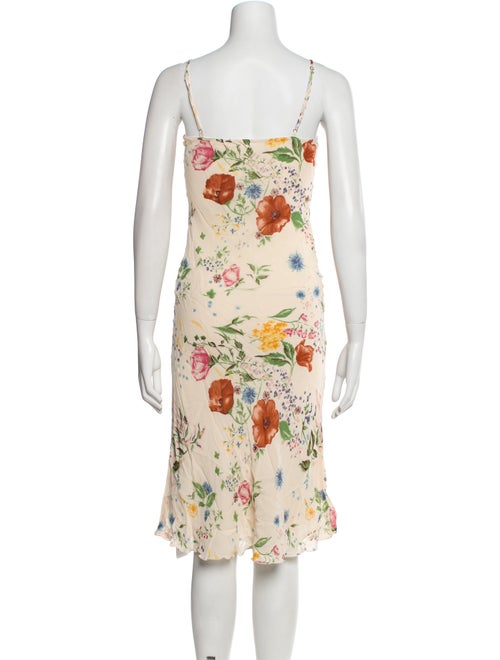 Reformation Floral Print Midi Length Dress