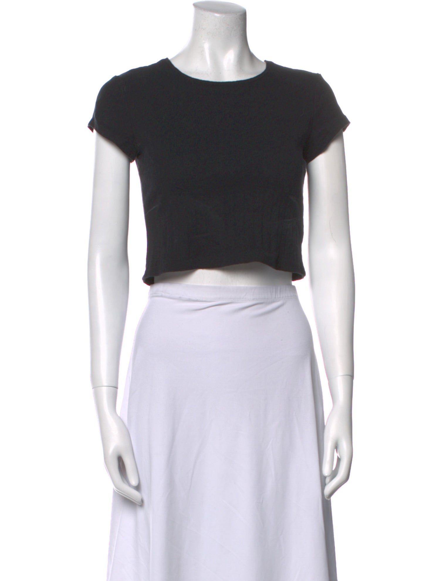 Reformation Scoop Neck Short Sleeve Crop Top