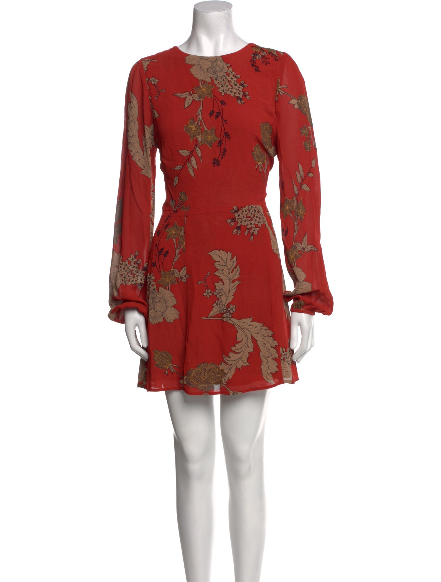 Reformation Floral Print Mini Dress