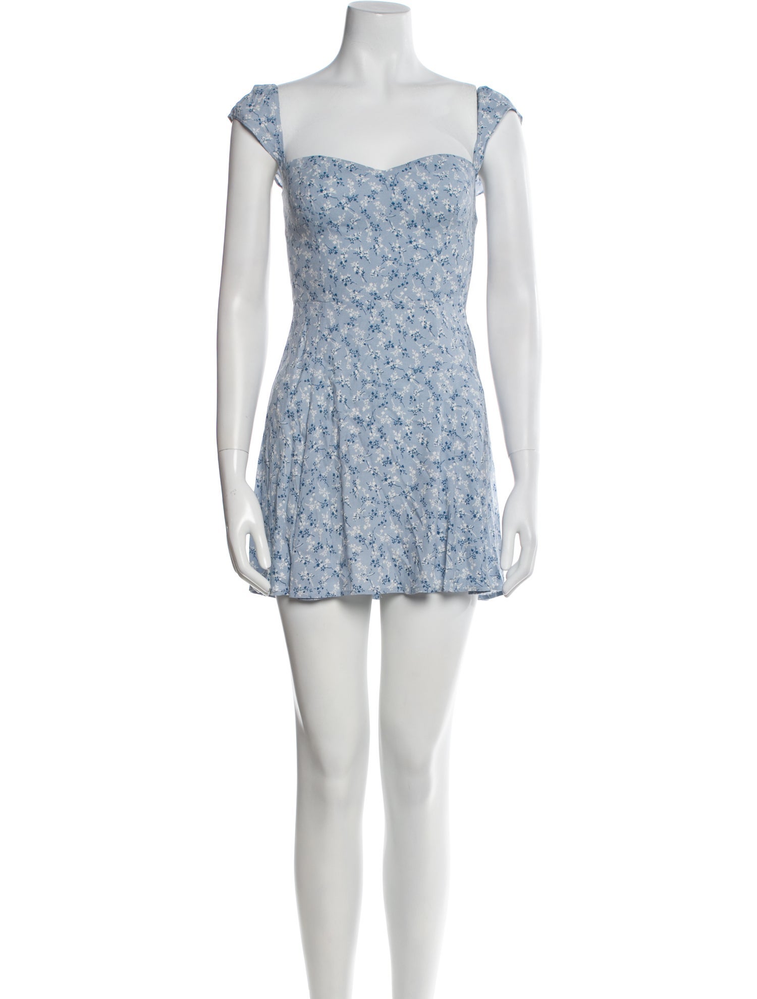 Reformation Floral Print Mini Dress