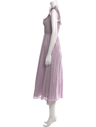 Reformation Square Neckline Midi Length Dress