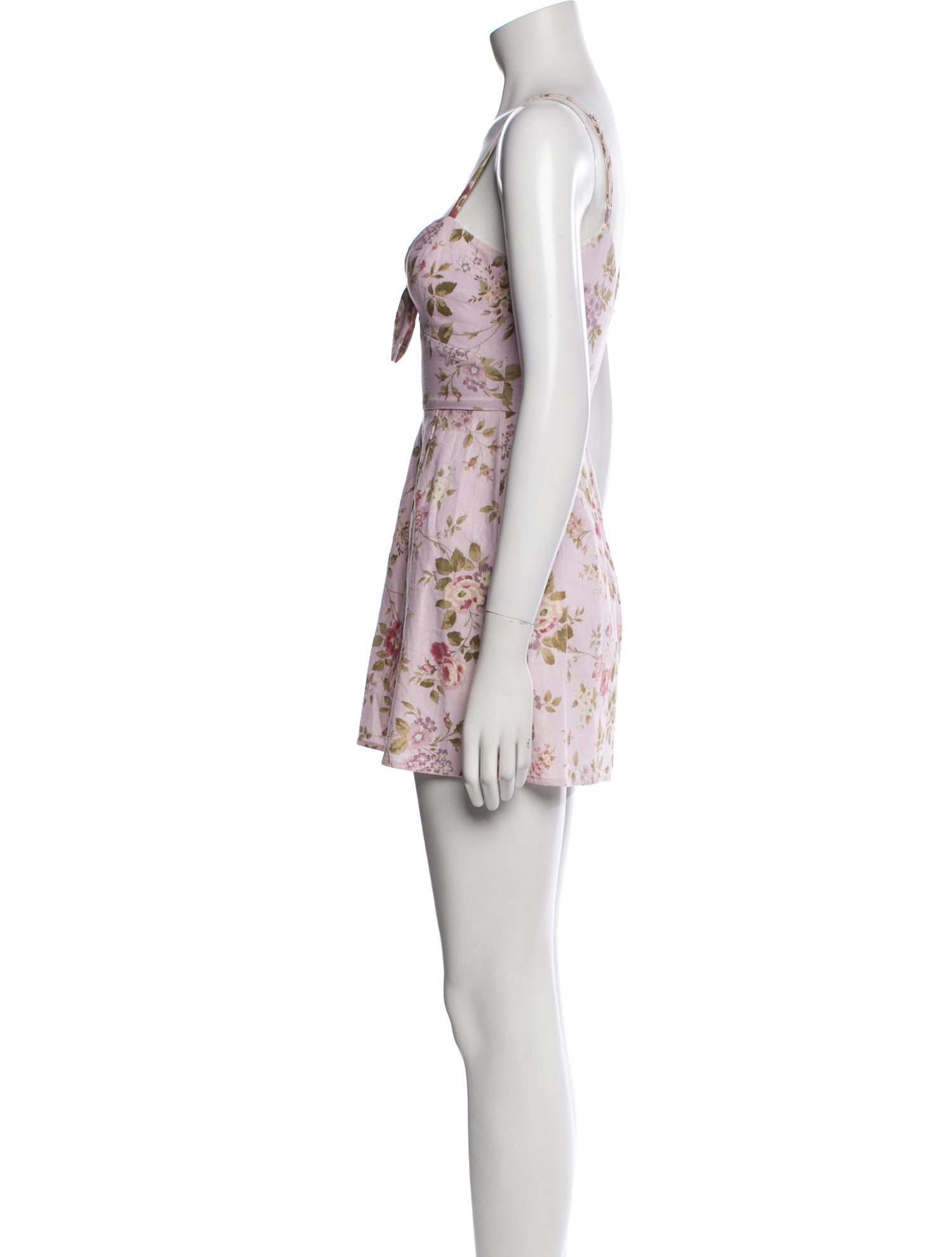 Reformation Floral Print Mini Dress