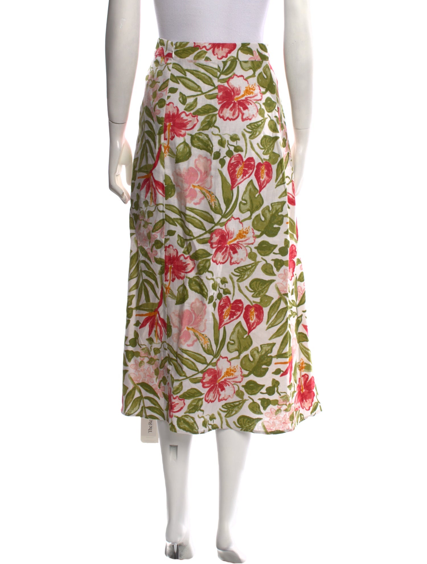 Reformation Linen Midi Length Skirt