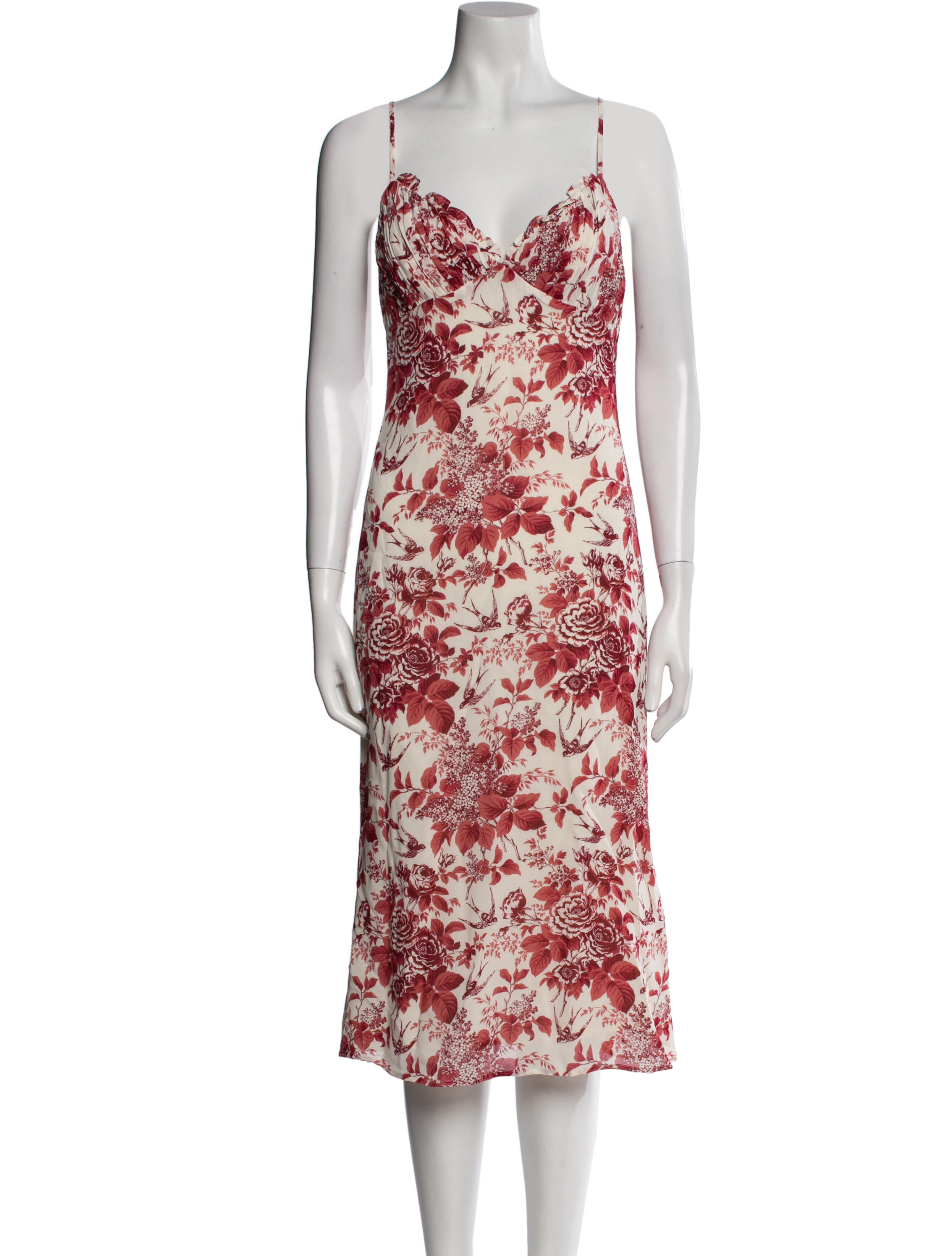 Reformation Floral Print Long Dress