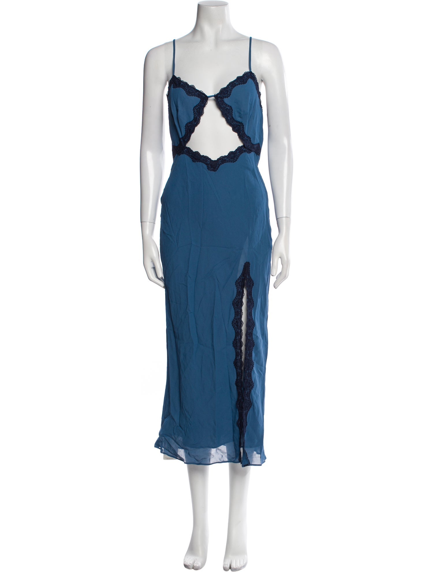 Reformation V-Neck Long Dress