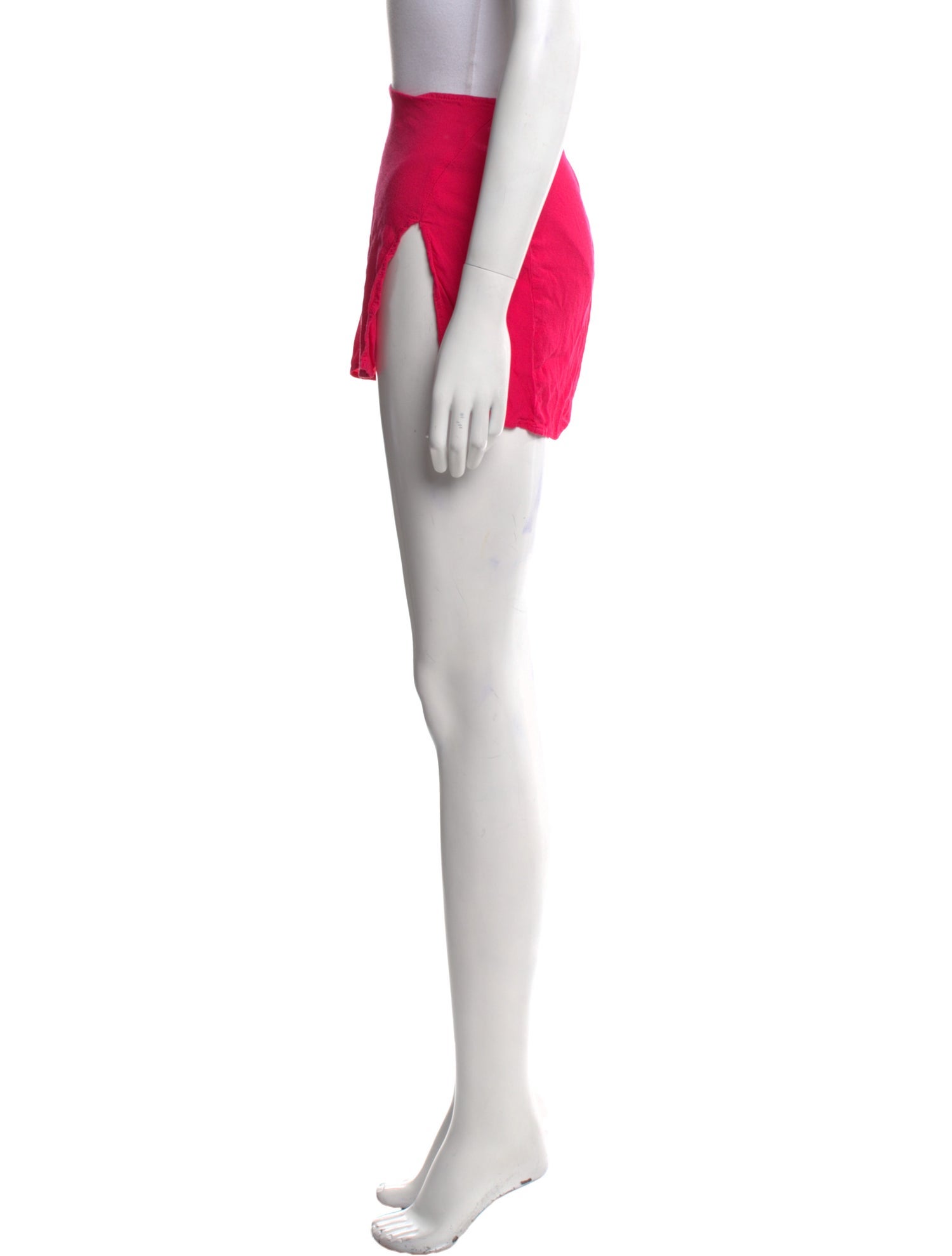 Reformation Raw-Edge Trim Mini Skirt