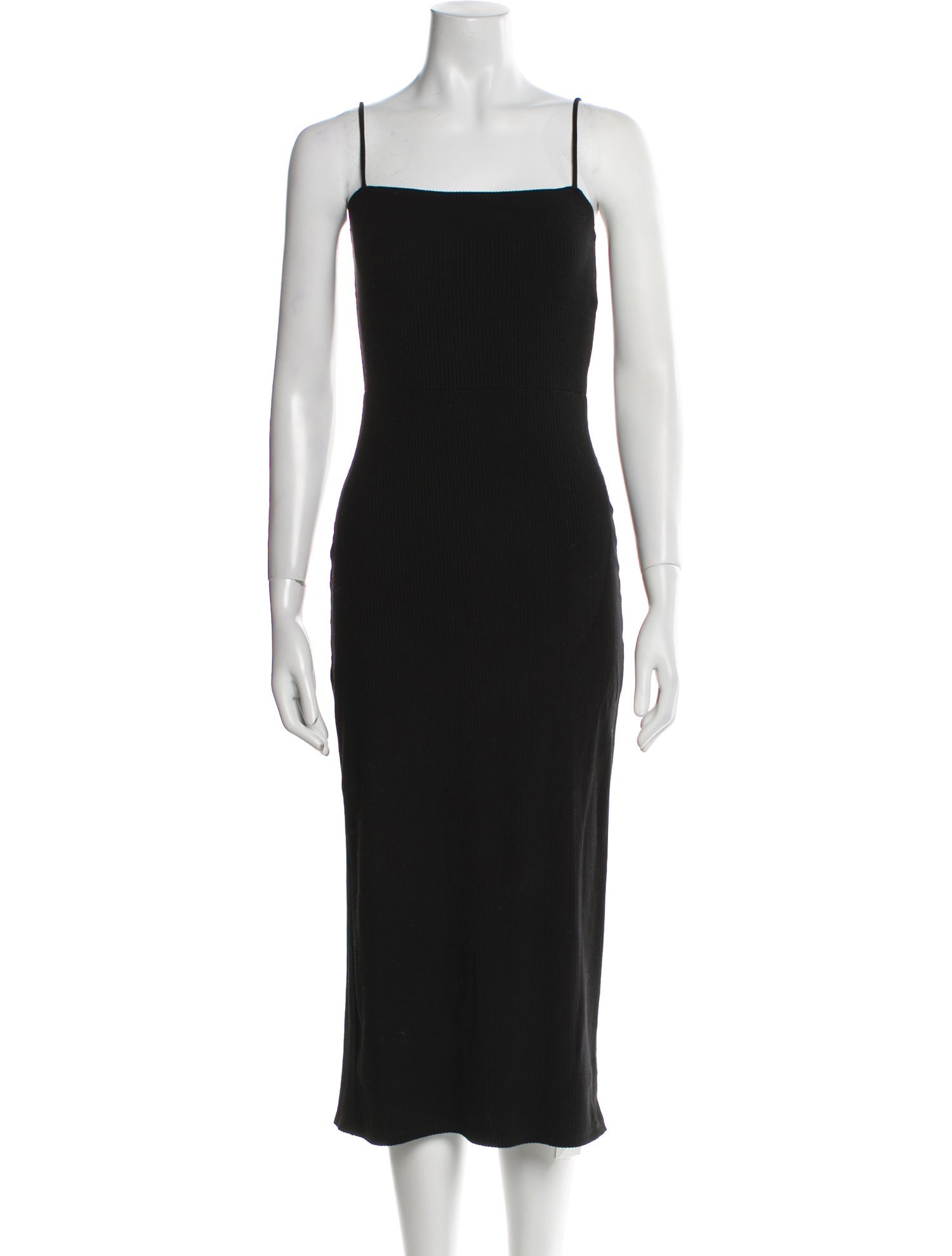 Reformation Square Neckline Midi Length Dress