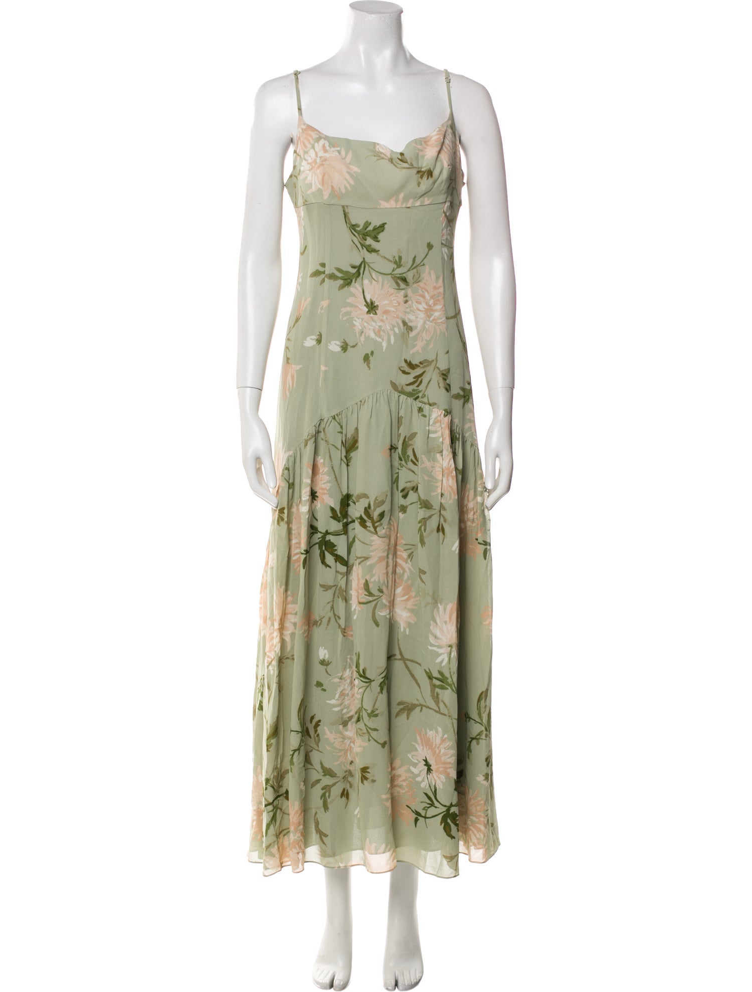 Reformation Floral Print Long Dress w/ Tags