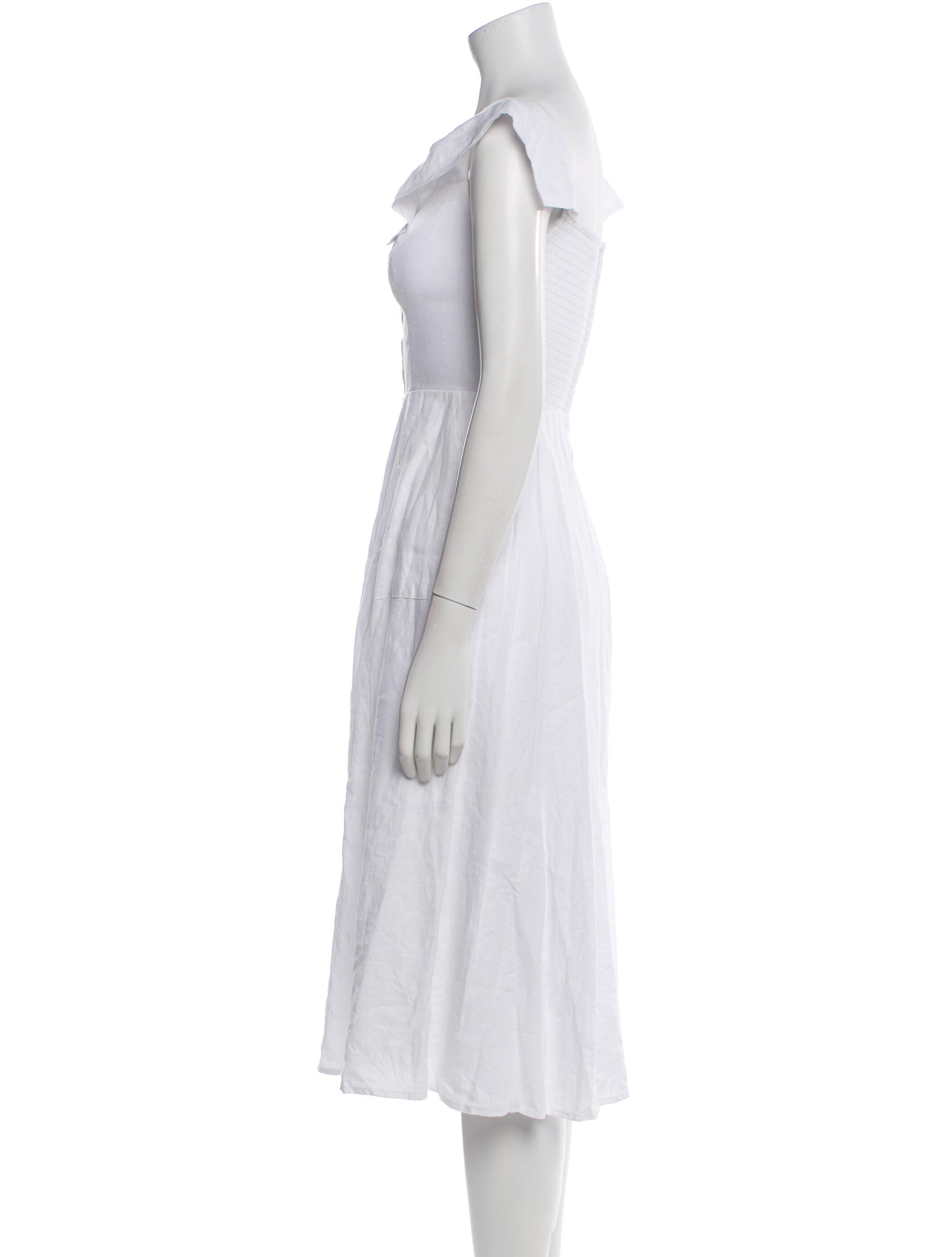 Reformation Linen Midi Length Dress