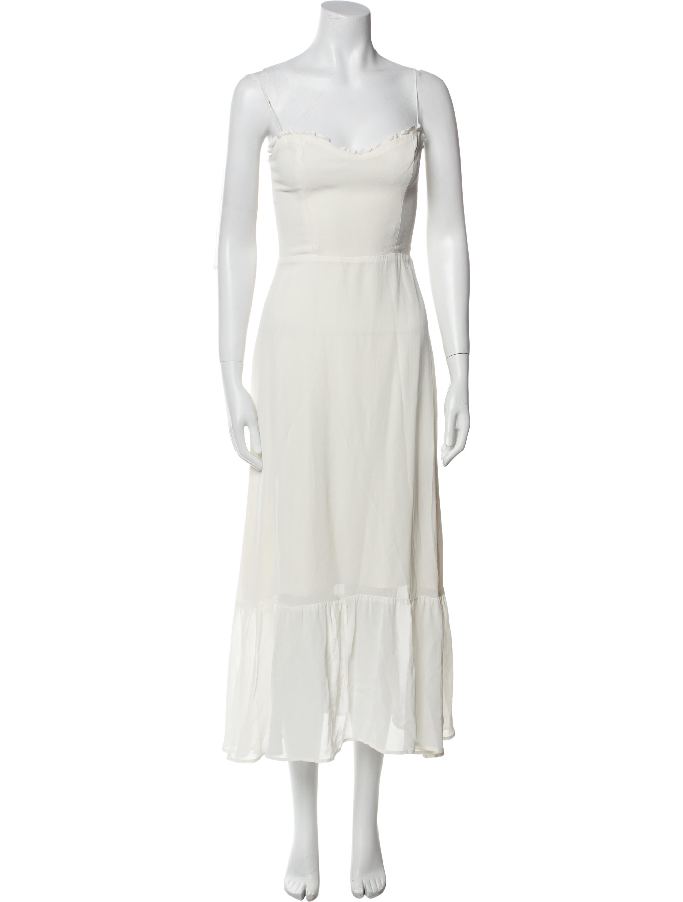 Reformation Square Neckline Long Dress