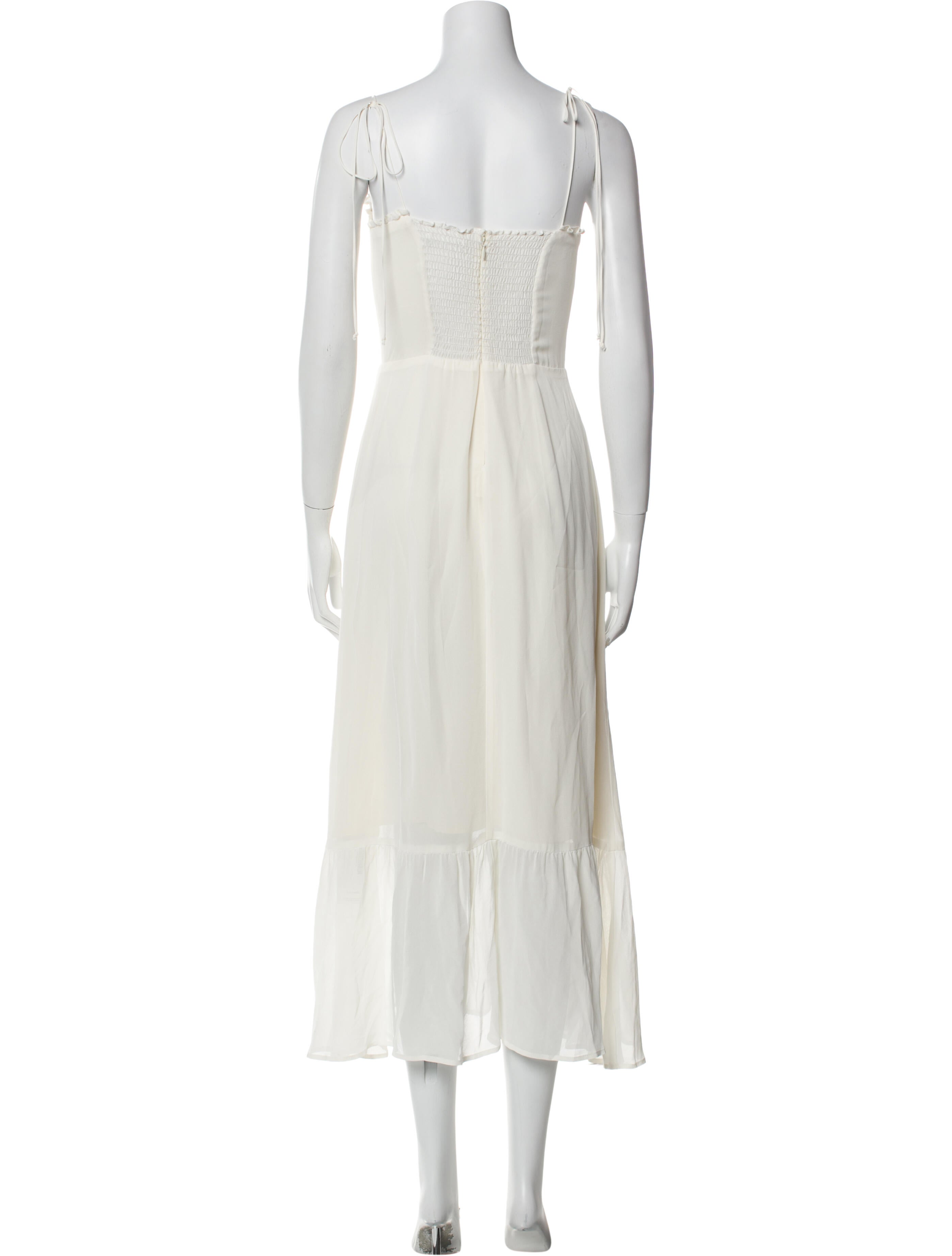 Reformation Square Neckline Long Dress