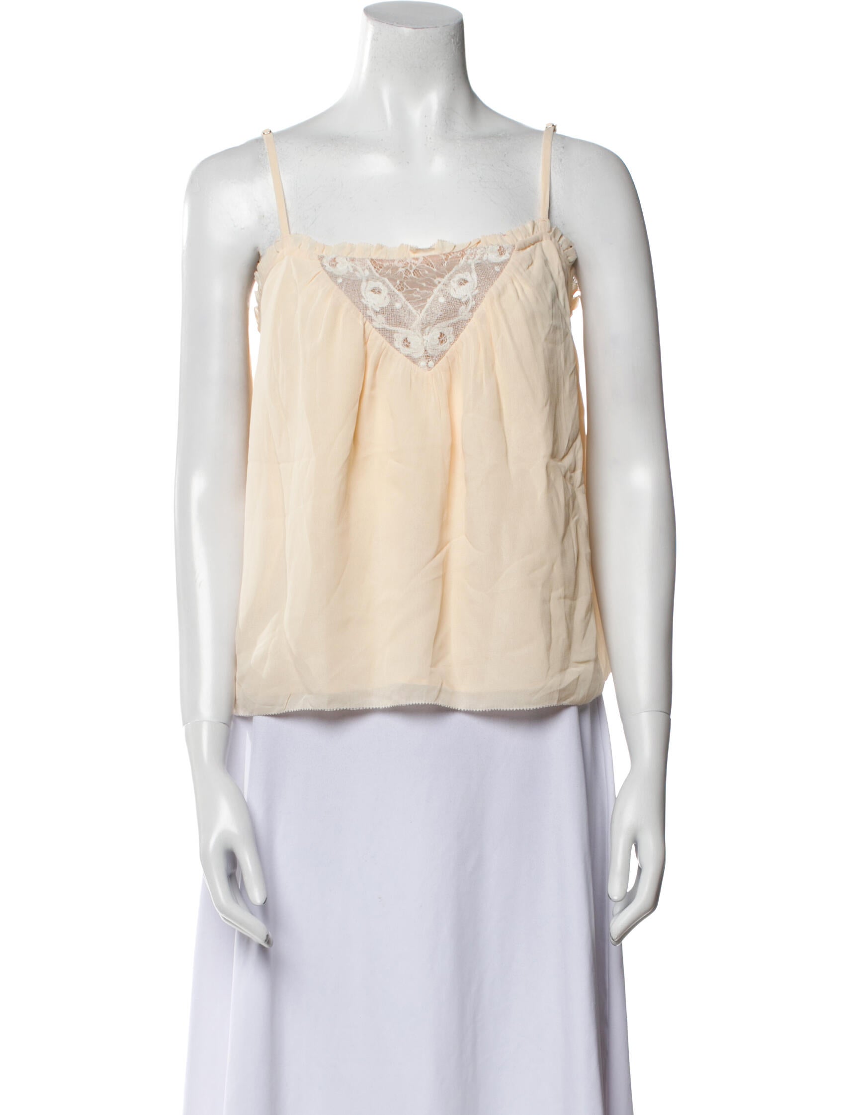 Reformation Square Neckline Sleeveless Crop Top w/ Tags