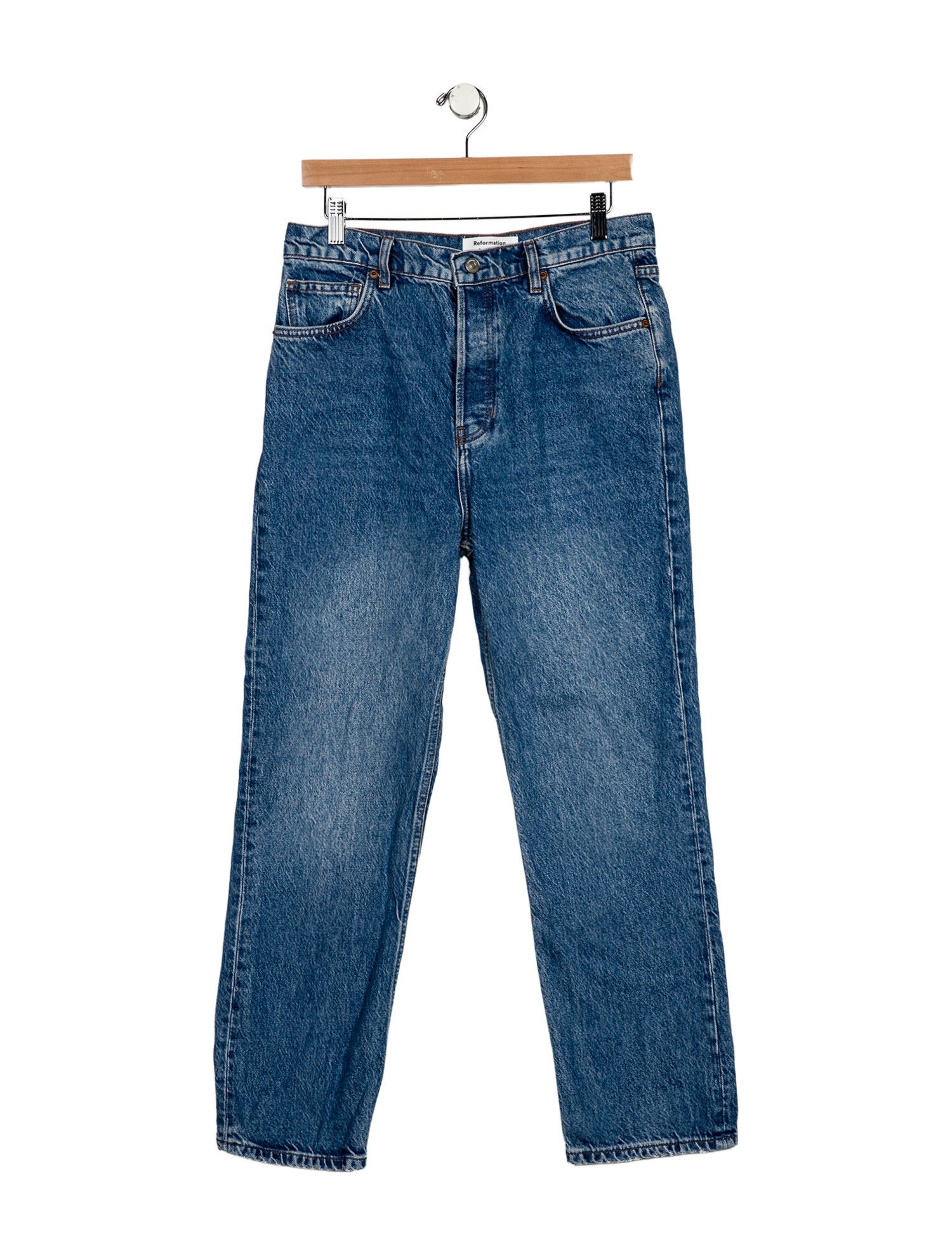 Reformation High-Rise Straight Leg Jeans