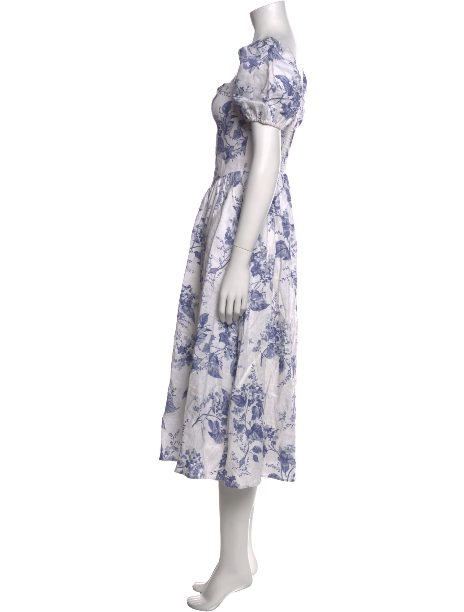 Reformation Linen Midi Length Dress