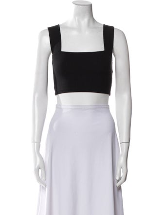 Reformation Square Neckline Sleeveless Crop Top