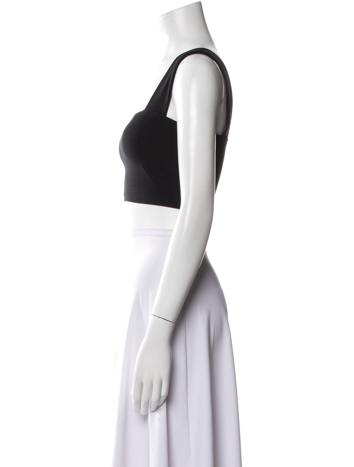 Reformation Square Neckline Sleeveless Crop Top