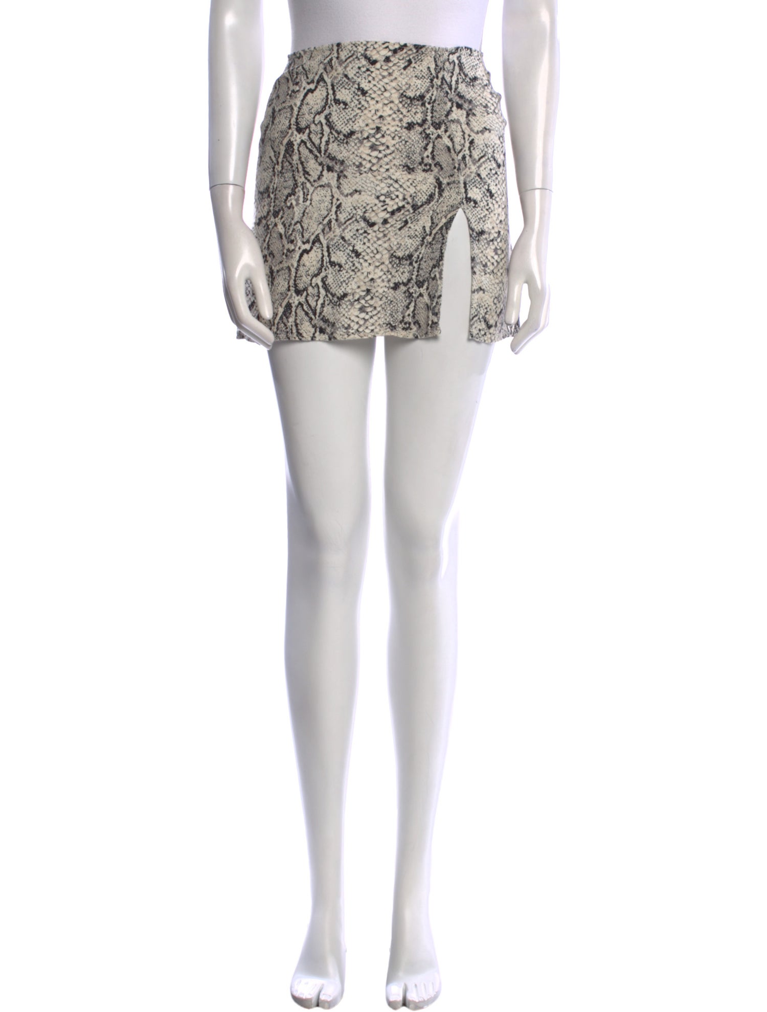 Reformation Animal Print Mini Skirt