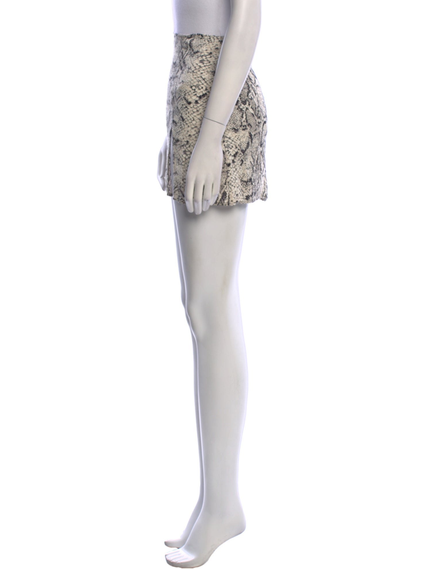 Reformation Animal Print Mini Skirt