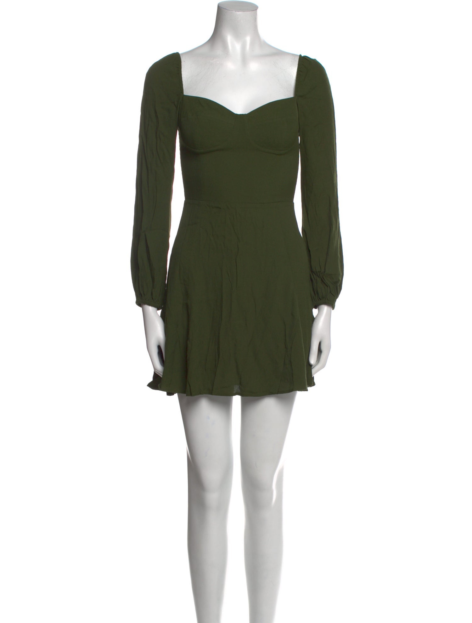 Reformation Square Neckline Mini Dress