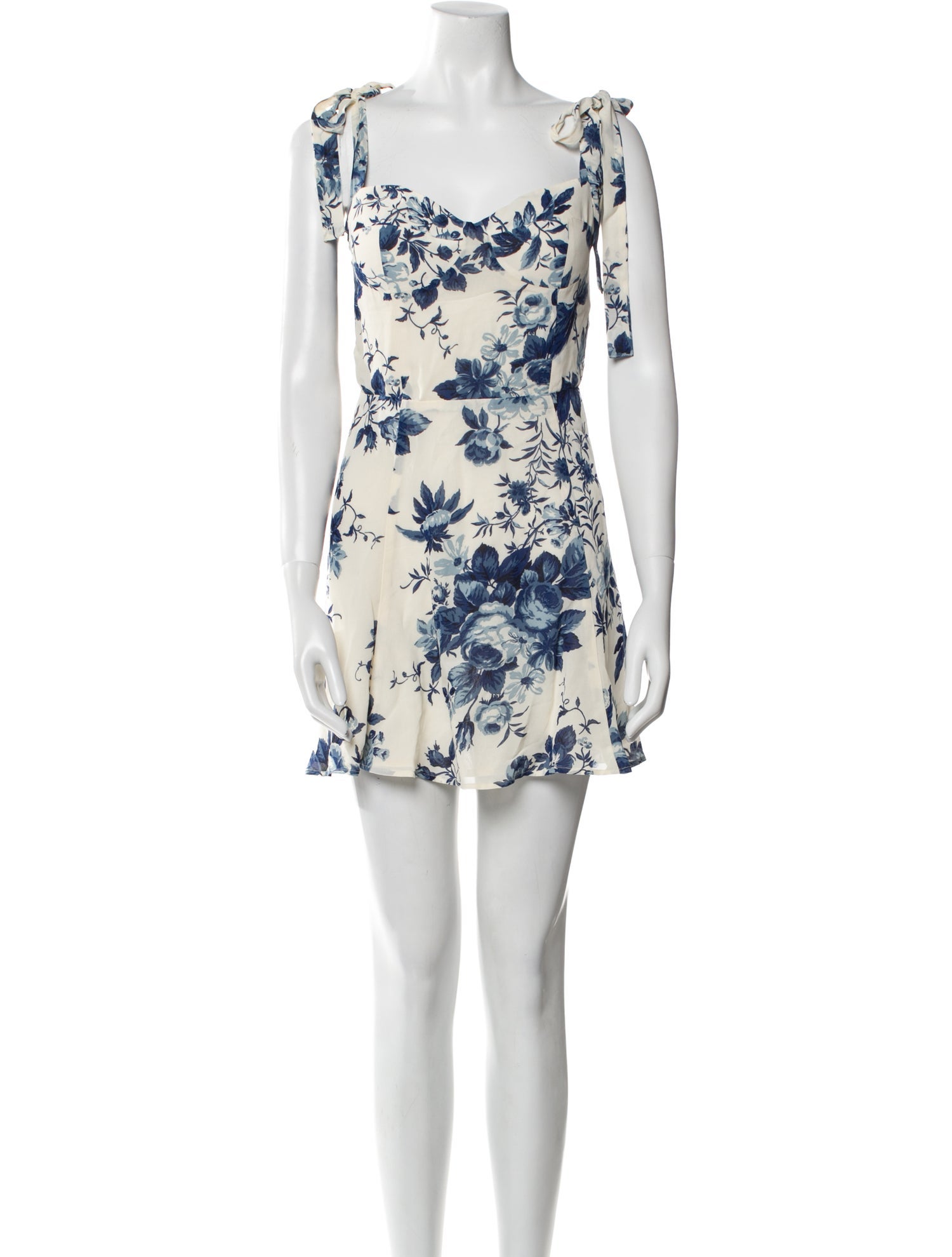 Reformation Floral Print Mini Dress