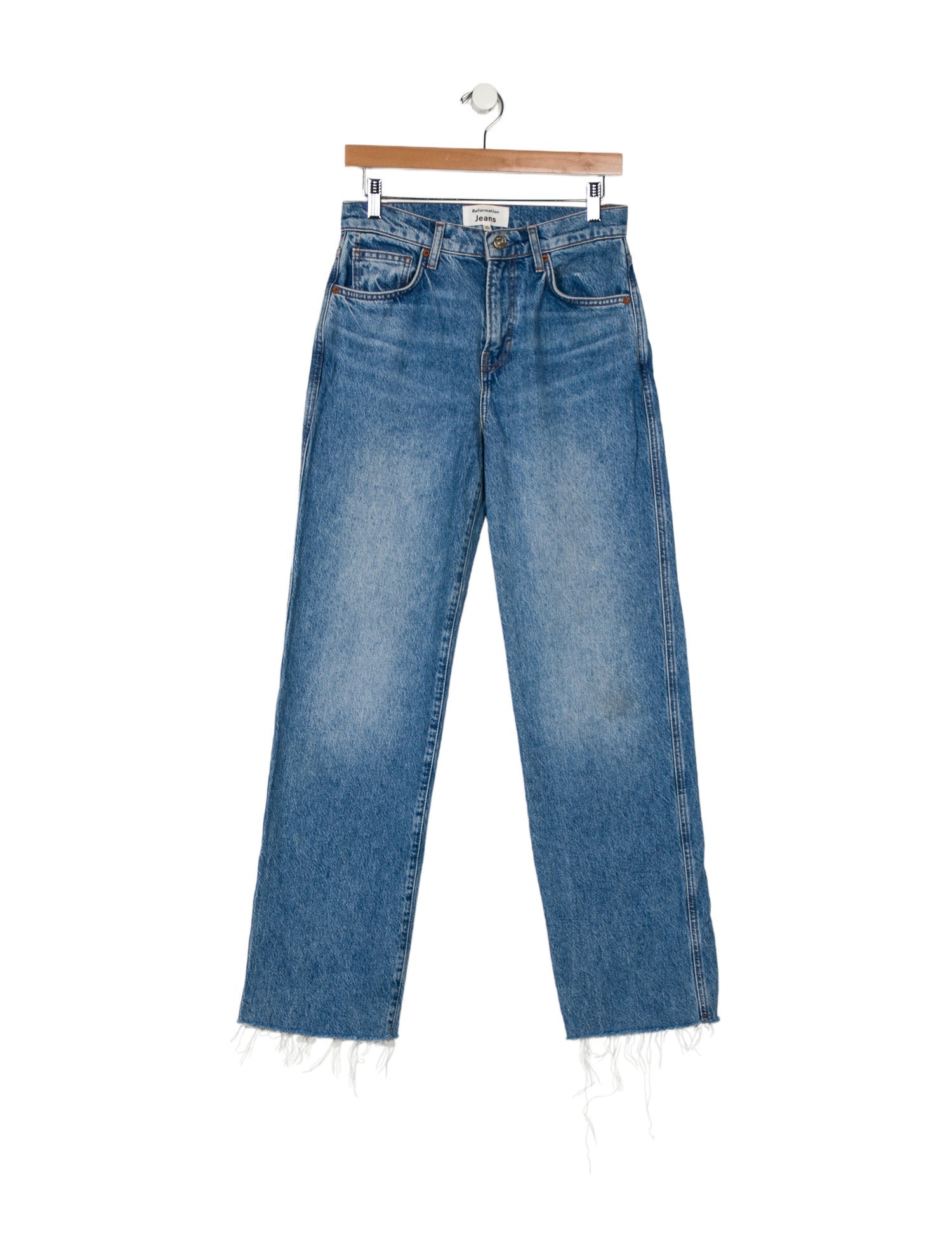 Reformation High-Rise Straight Leg Jeans
