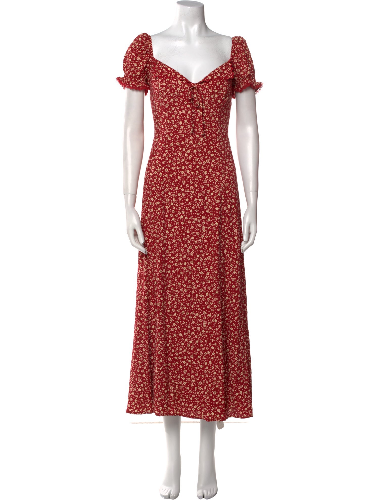 Reformation Floral Print Long Dress