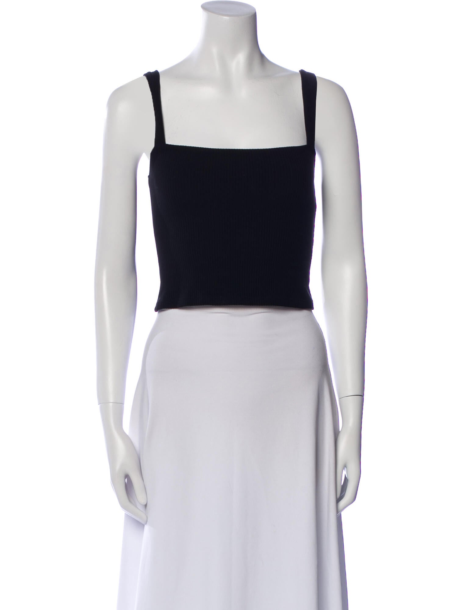Reformation Square Neckline Sleeveless Crop Top