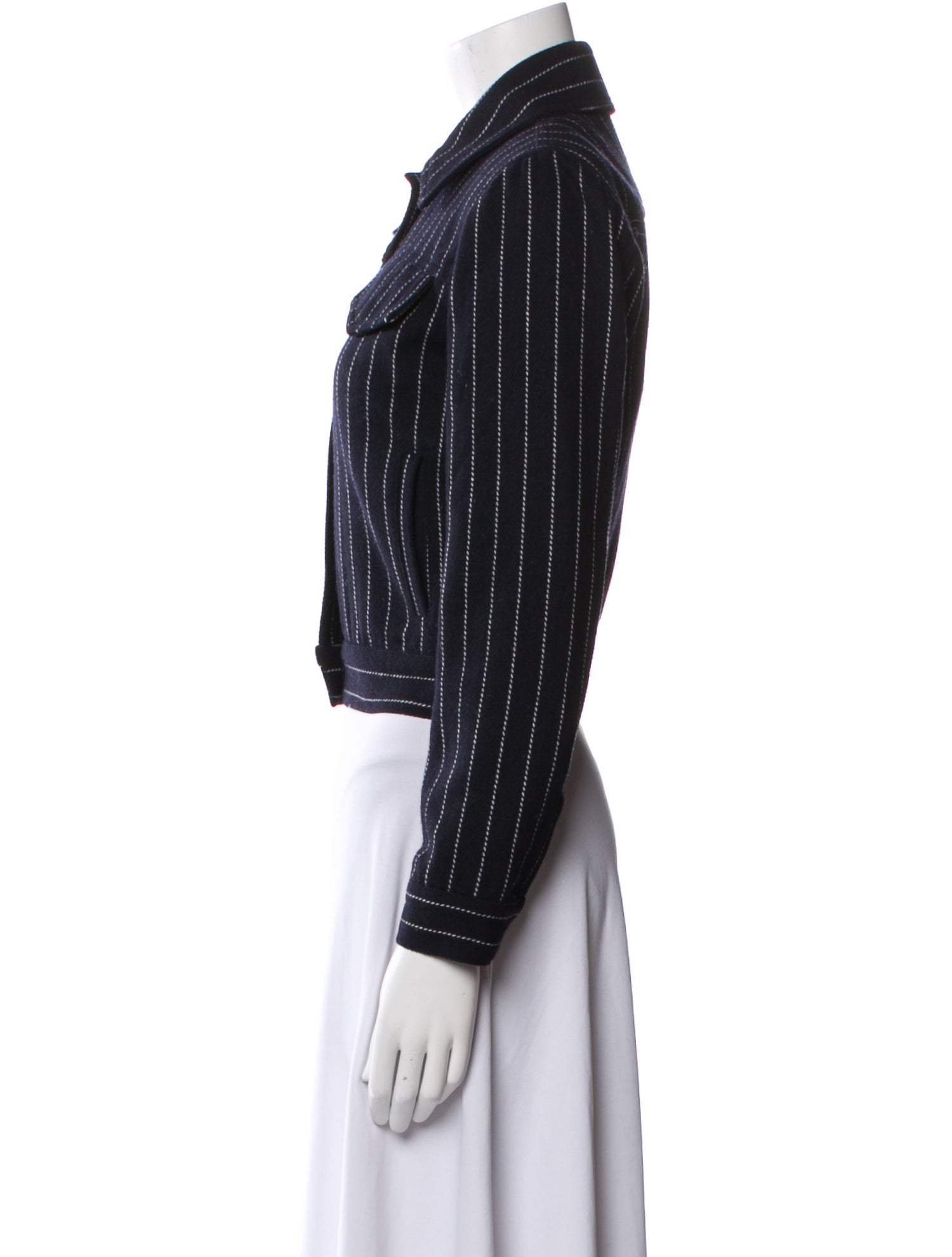 Reformation Striped Evening Jacket