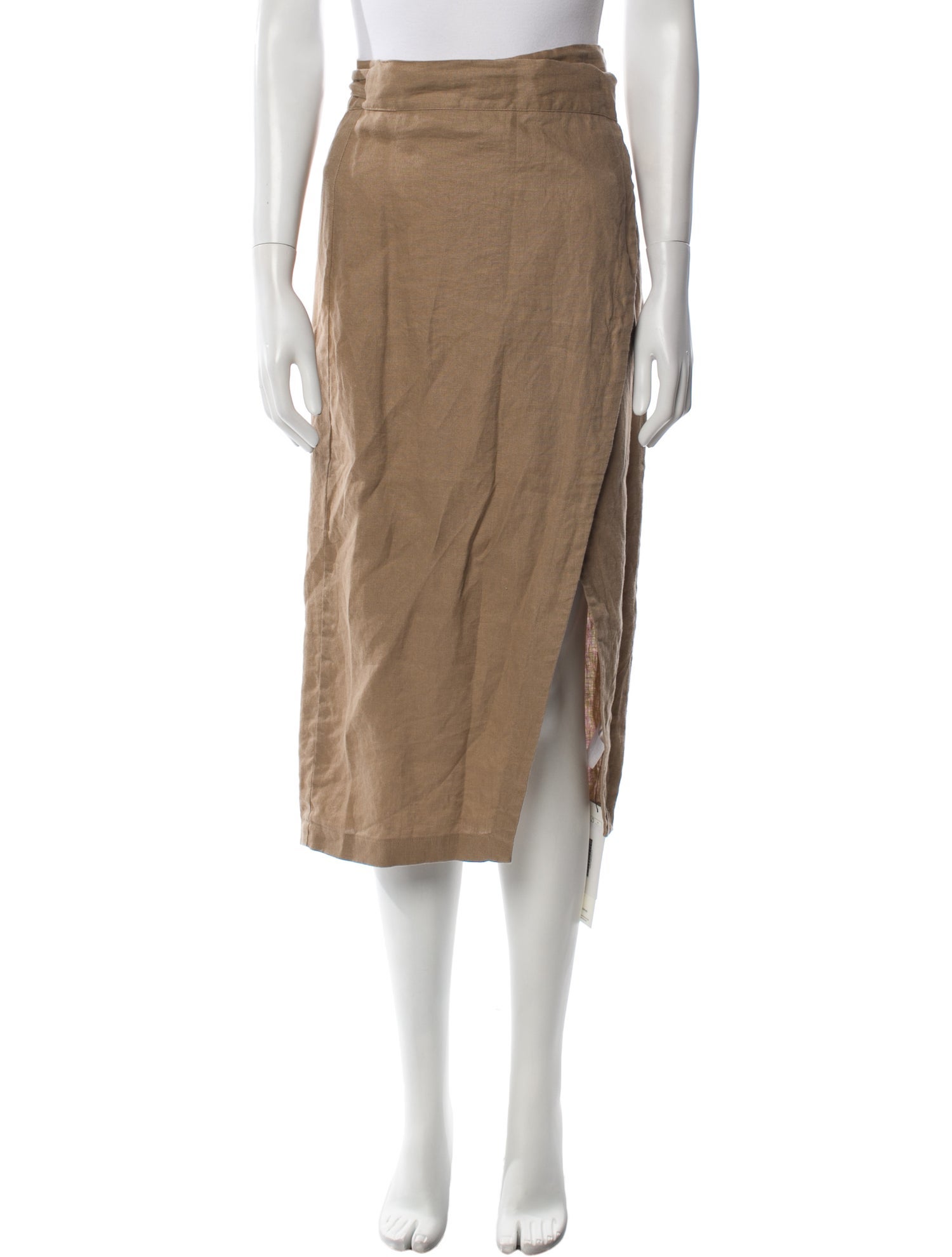 Reformation Linen Midi Length Skirt