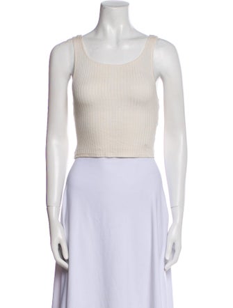 Reformation Scoop Neck Sleeveless Crop Top