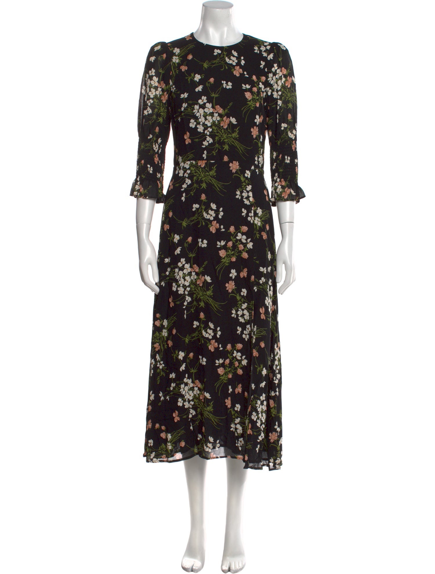 Reformation Floral Print Long Dress