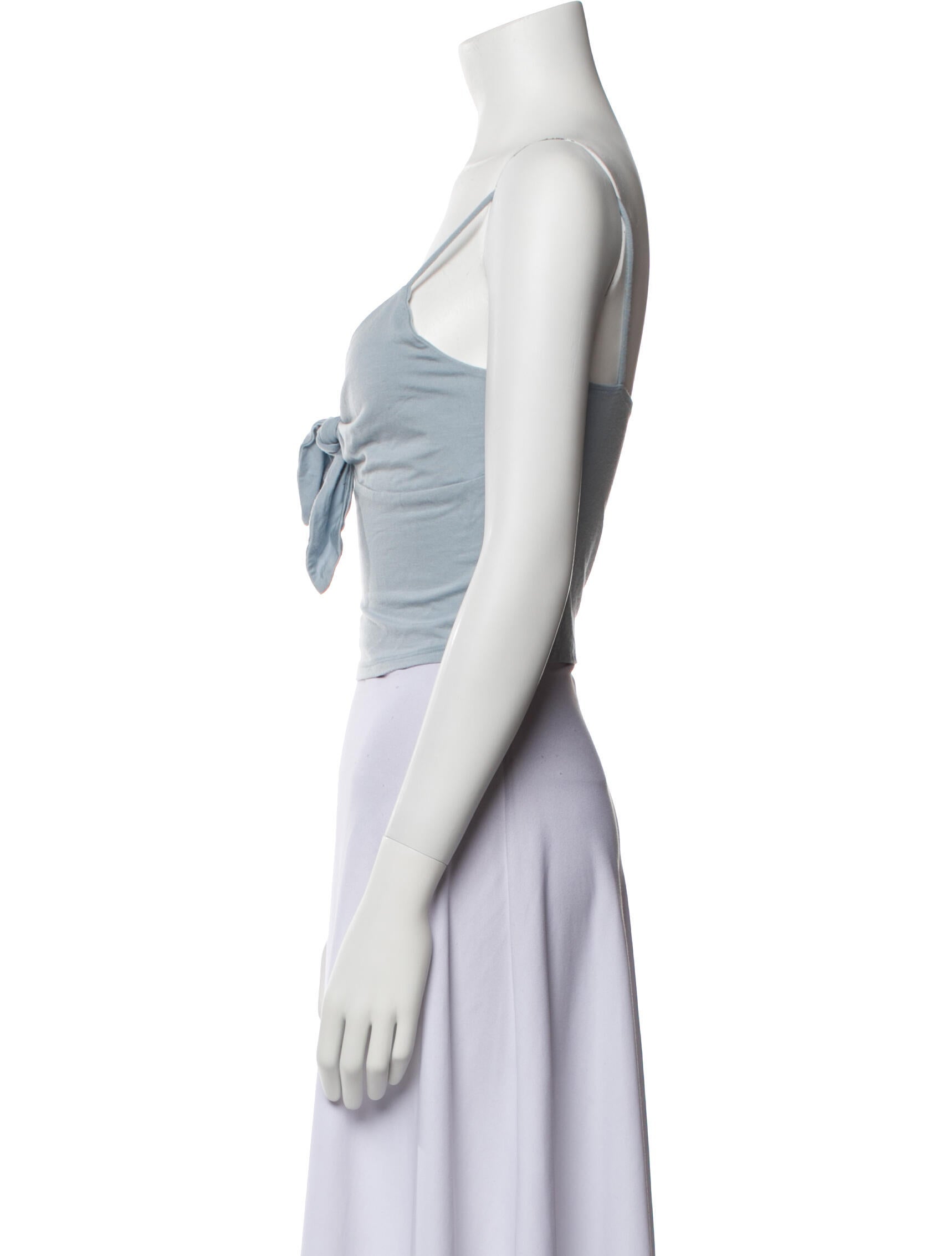 Reformation V-Neck Sleeveless Crop Top