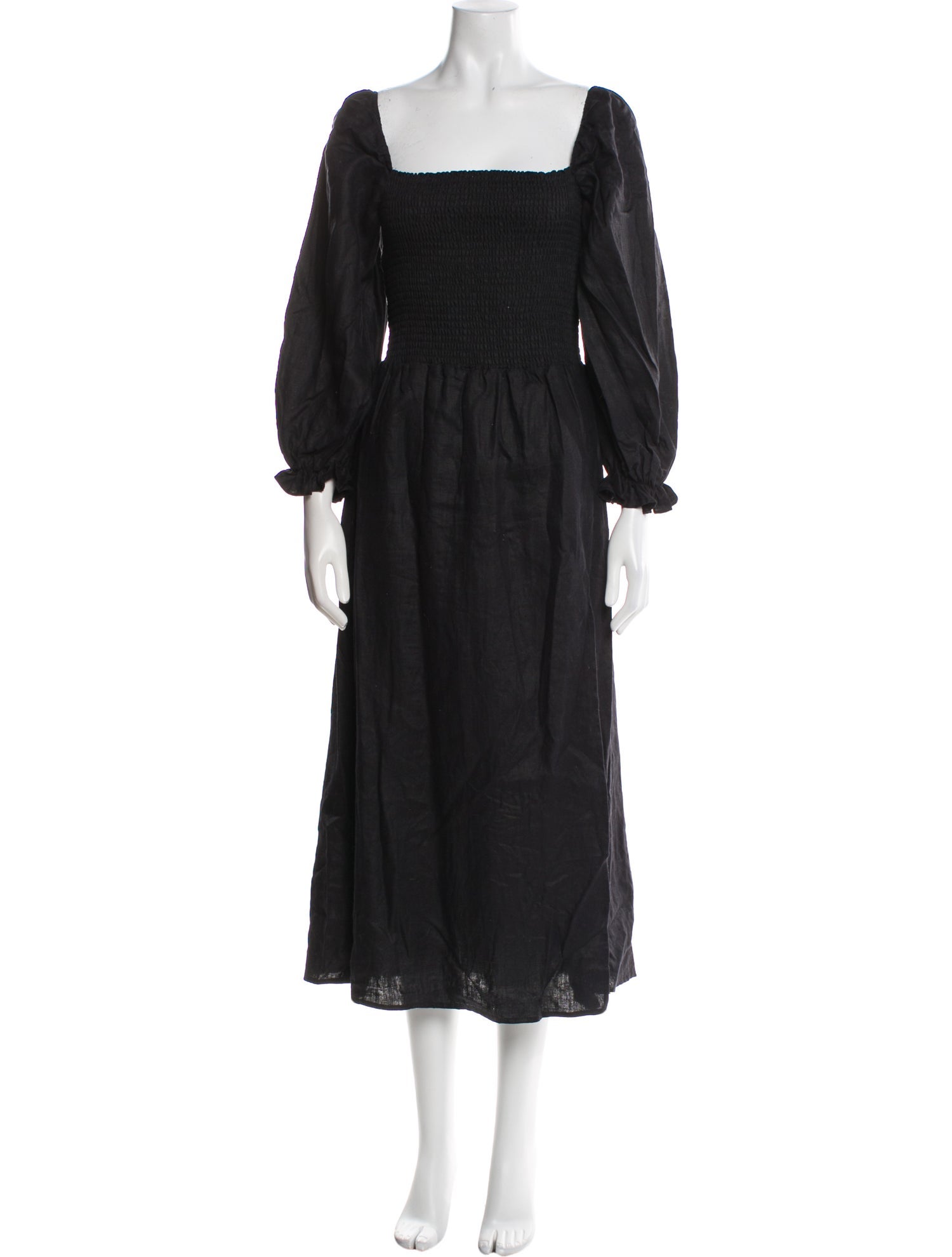 Reformation Linen Midi Length Dress