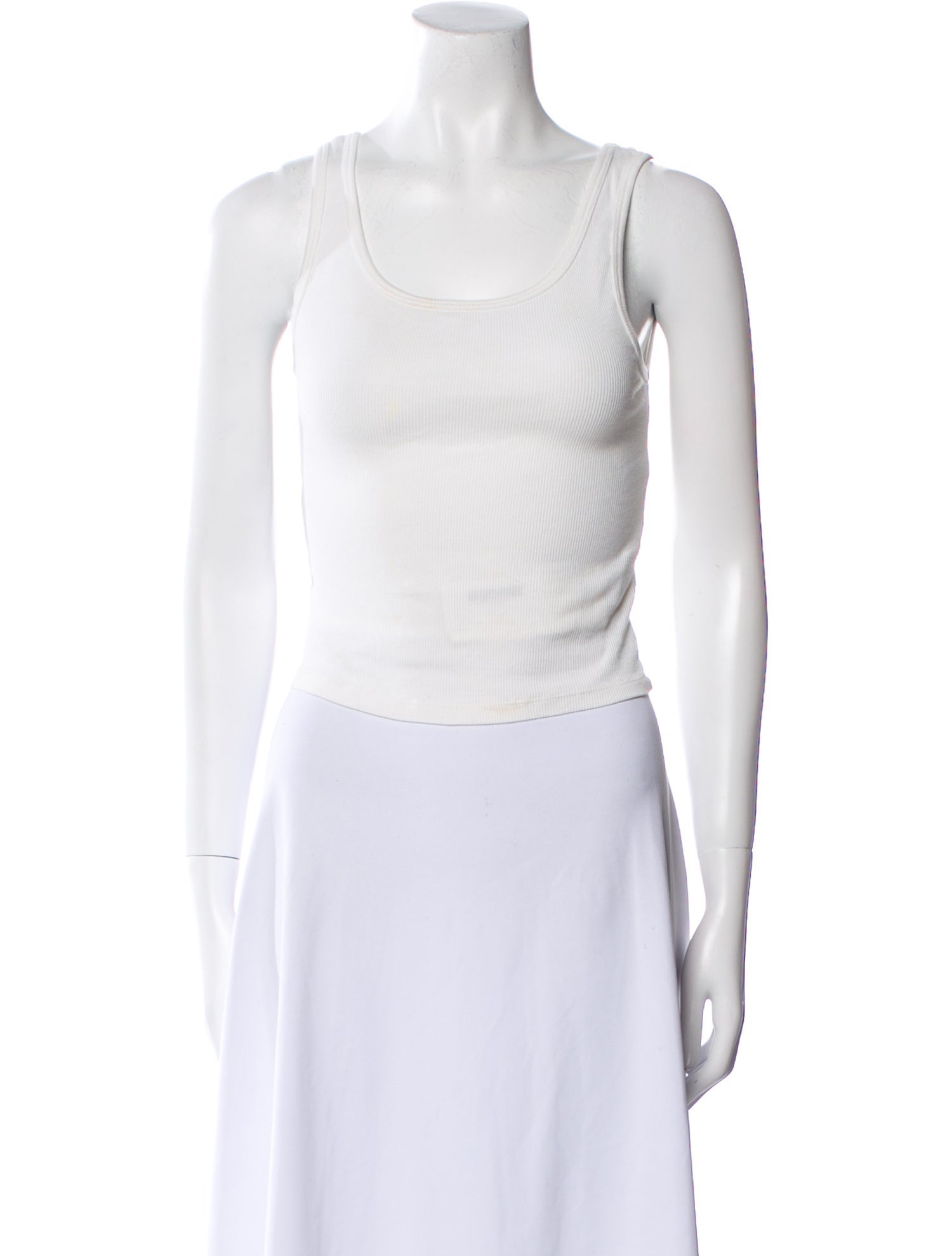 Reformation Scoop Neck Sleeveless Crop Top