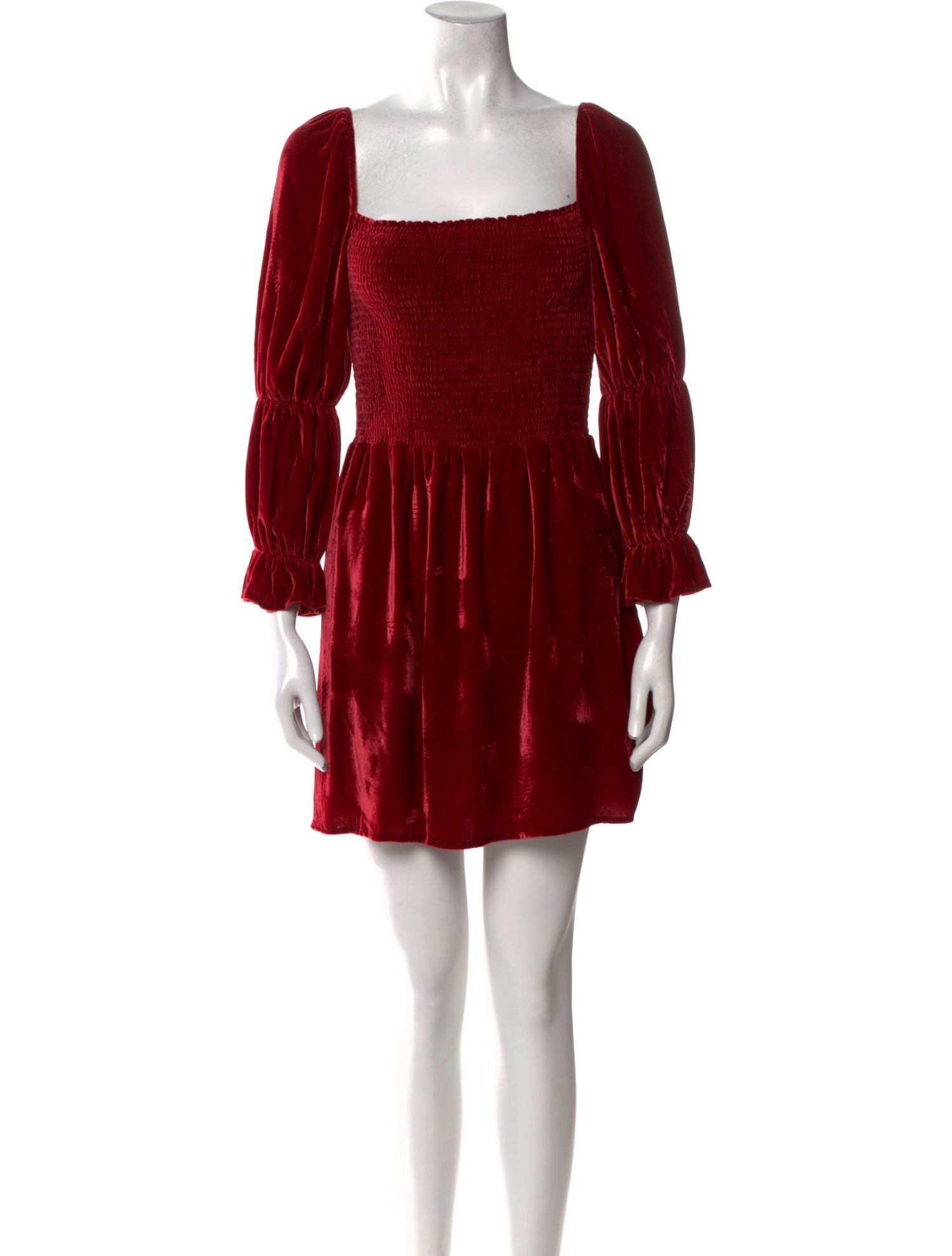 Reformation Square Neckline Mini Dress