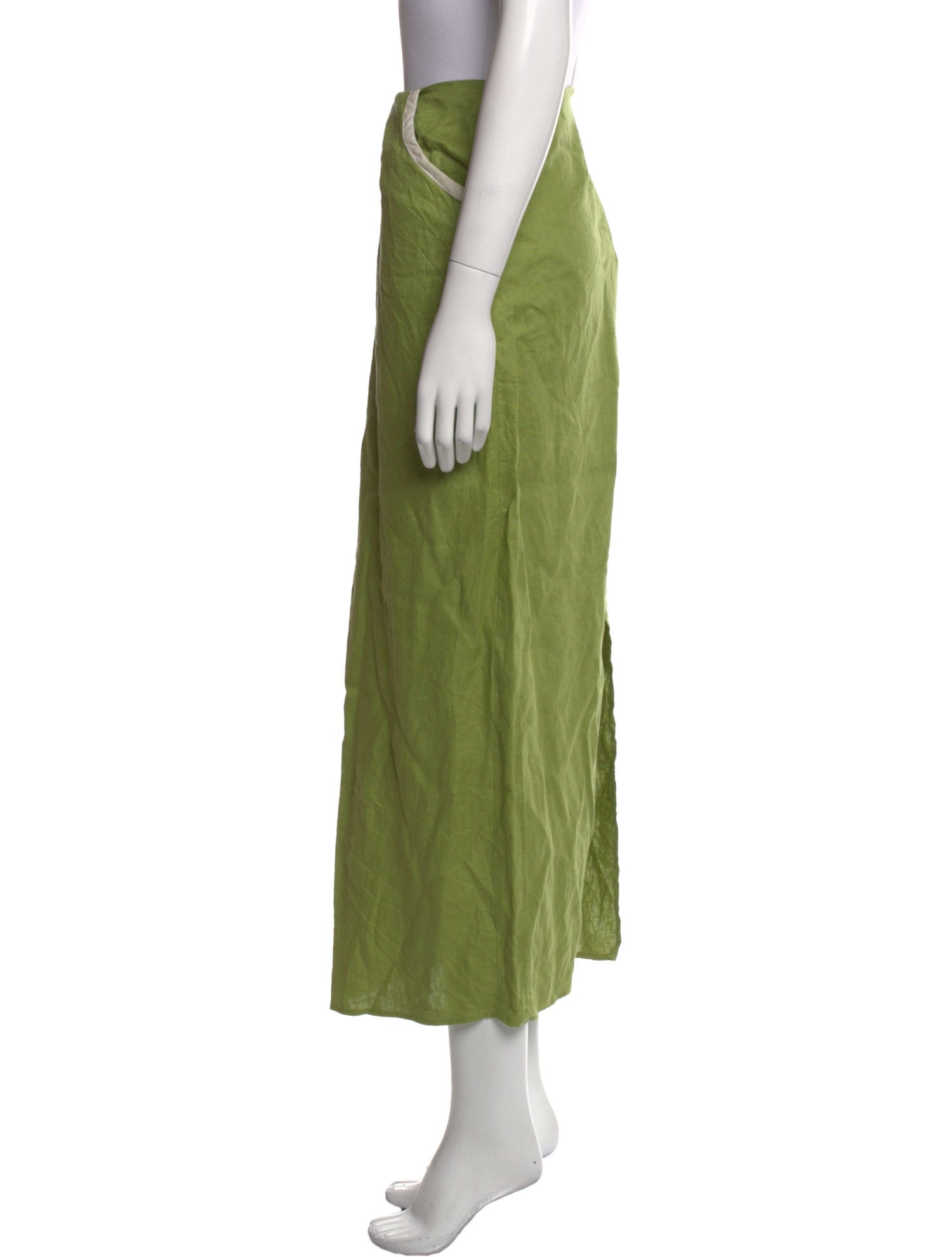 Reformation Linen Midi Length Skirt