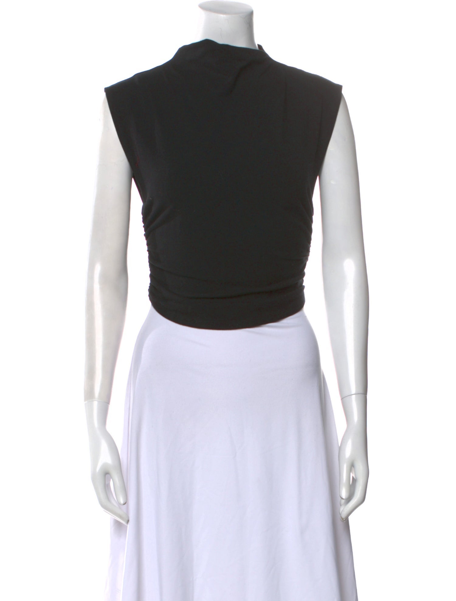 Reformation Bateau Neckline Sleeveless Crop Top