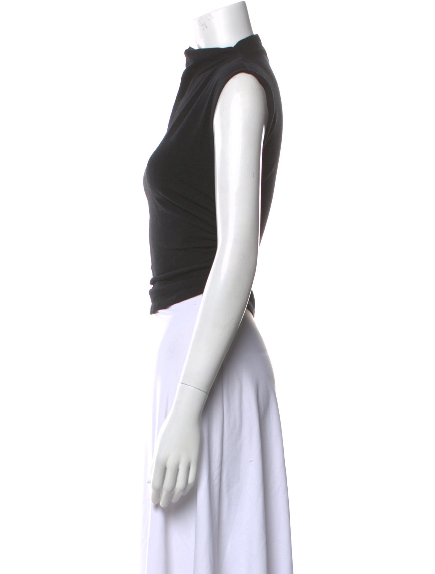 Reformation Bateau Neckline Sleeveless Crop Top