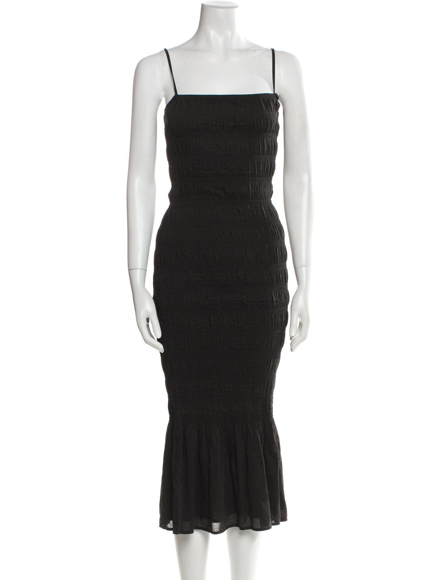 Reformation Square Neckline Midi Length Dress