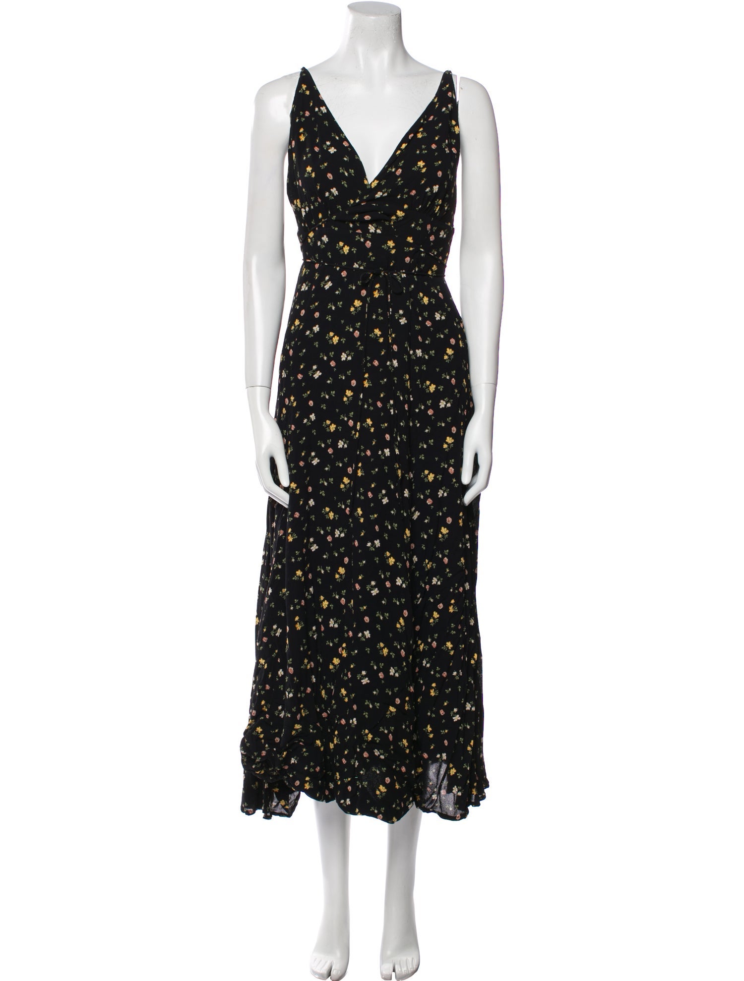 Reformation Floral Print Long Dress